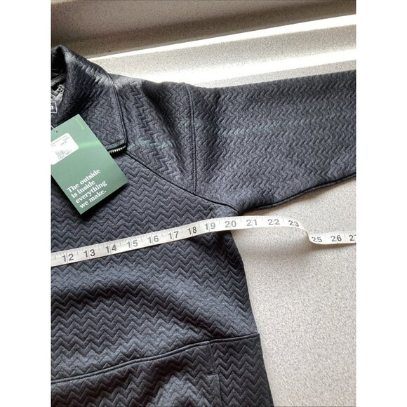LL Bean Women’s FlexForward Quilted Half-Zip Pullover Size Med Dark Gray Pockets - Picture 8 of 10